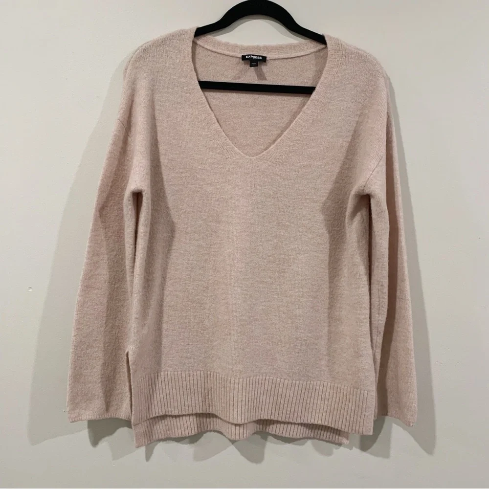 Express Soft V-Neck Sweater - Picture 1 of 7